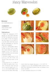 Step-by-step watermelon carving