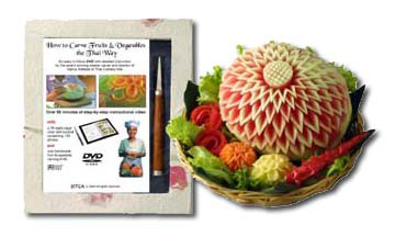 DVD How to Carve Fruits &amp; Vegetables the Thai Way