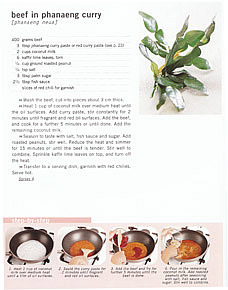 Popular Thai Cuisine Cookbook Page Extract